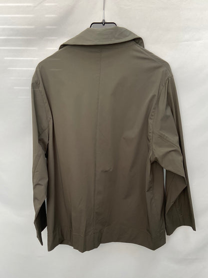 SHON MOTT.Camisa/sobrecamisa verde impermeable T.L