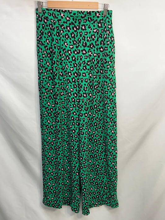 LOAVIES.Palazzo verdes animal print T.XS