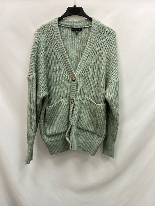 INDEFEIR.Green buttoned cardigan TL