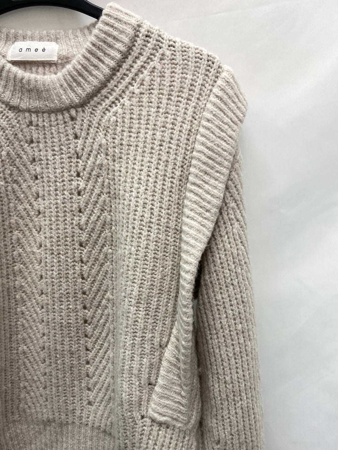 AMEÉ.Jersey beige grisáceo T.s