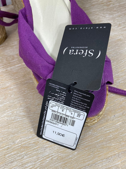 SFERA.Cuñas esparto moradas T.37