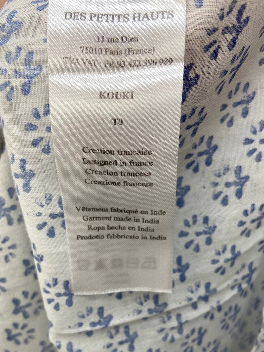 DES PETITES HAUTS.Blusa fluida plisada T.XS