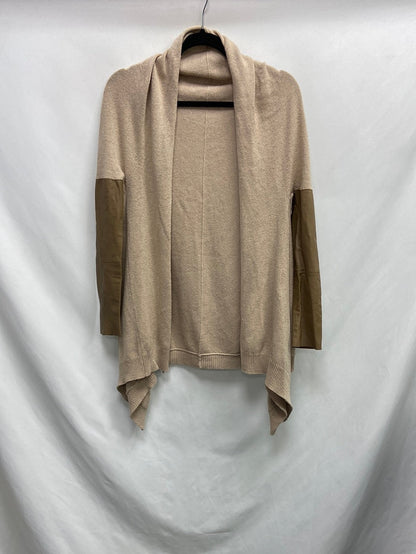 MAJE. Beige cardigan with Ts/m sleeves