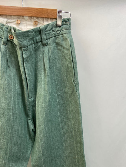 HECONCRETE. Heathered green slouchy pants T.xs