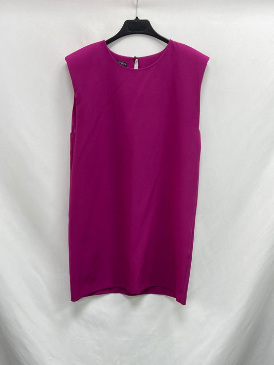 ZARA. Vestido corto hombreras T.s