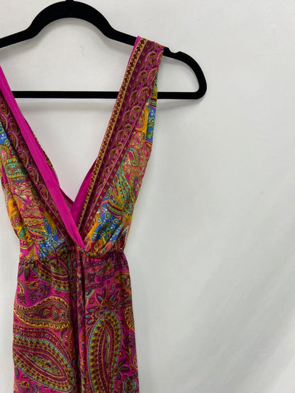 BUGANVILIA SHOP.Vestido largo fluido estampado T.S/M