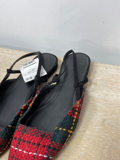 MANGO.Plaid ballerinas S.40