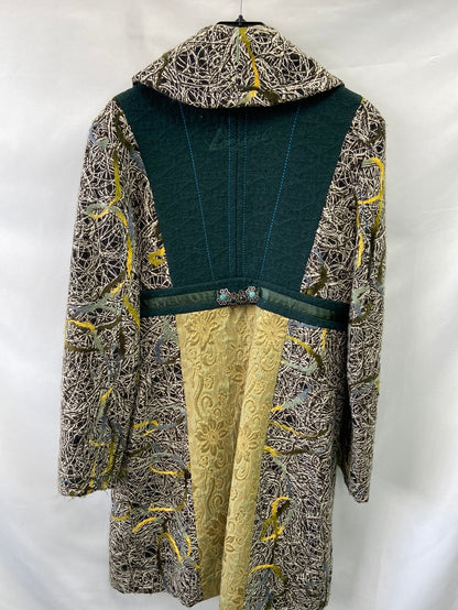 DESIGUAL.Abrigo largo fieltro T.42