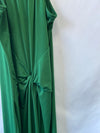 OTRAS.Vestido verde halter T.L