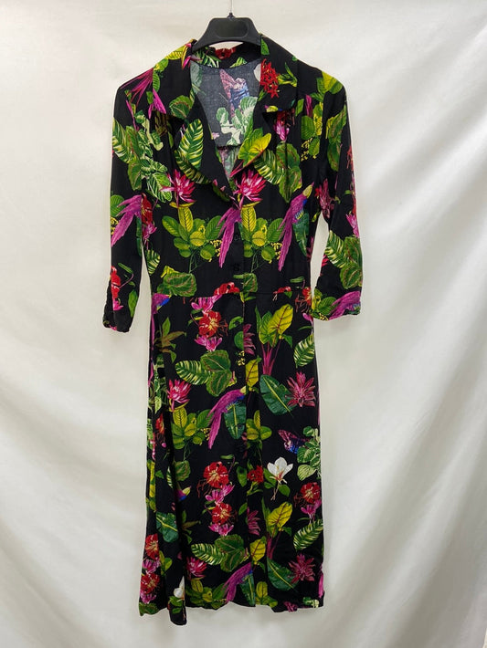 OTRAS.Vestido midi camisero estampado TU (S)