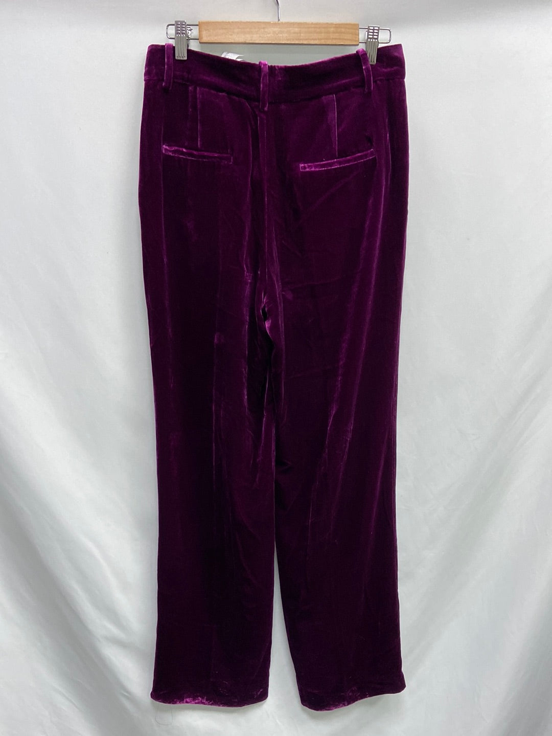 ZARA.Pantalones terciopelo rosas T.36