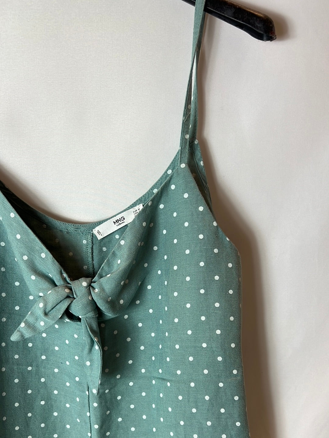 MANGO. Top verde agua lunares. T. M