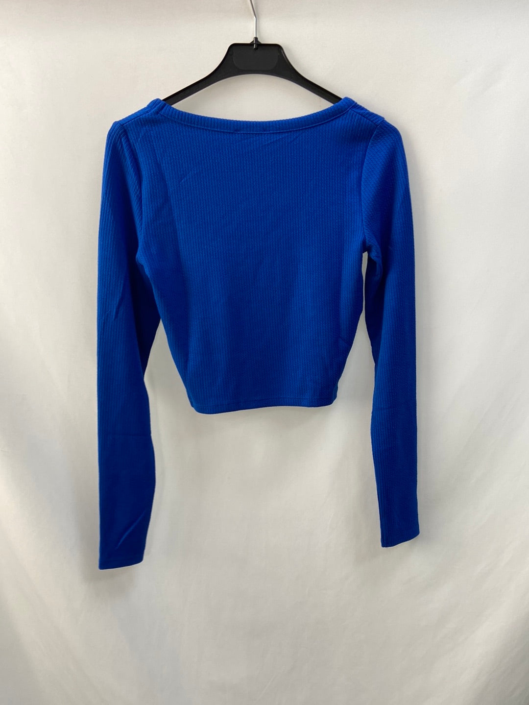 BERSHKA. TS ribbed knit T-shirt