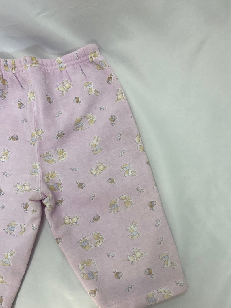 YATSO.Pantalones chándal rosas T.12 meses