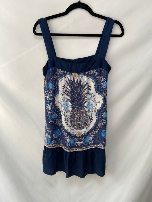 OTHERS.Blue printed dress TM