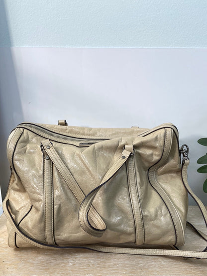 BIMBA Y LOLA.Bolso mediano piel beige