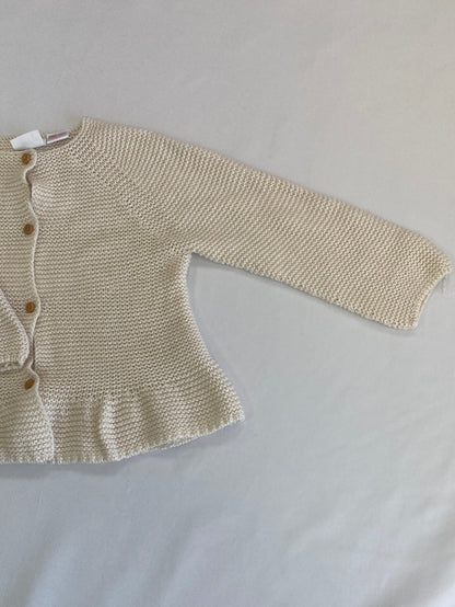 ZAR. Rebeca beige mini volante T.12/18m