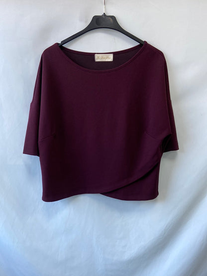 THE LITTLE SHOP. Top burdeos talla 38