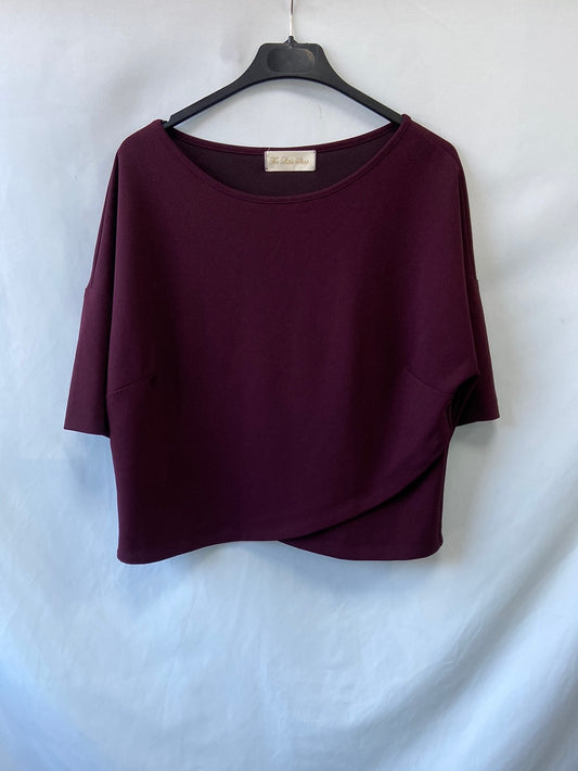 THE LITTLE SHOP. Top burdeos talla 38