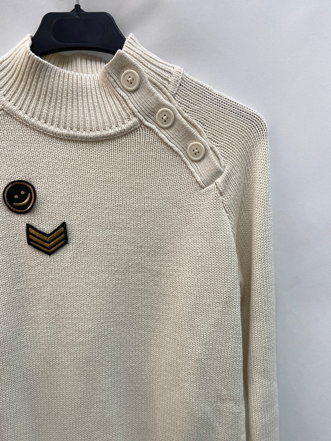 EASY WEAR. jersey beige parches T .XS