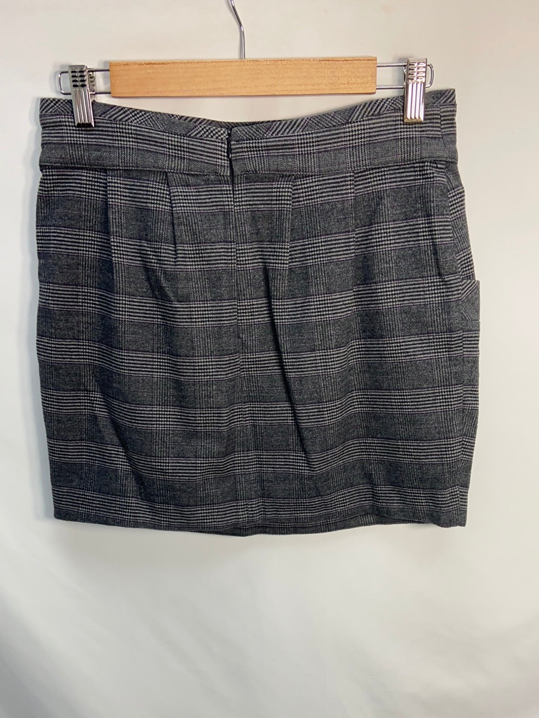 BLANCO.Falda corta pata de gallo T.38