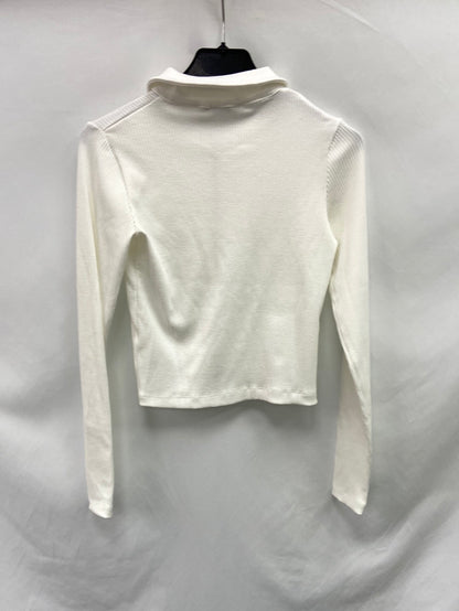 STRADIVARIUS.Ribbed knit jacket S.XS