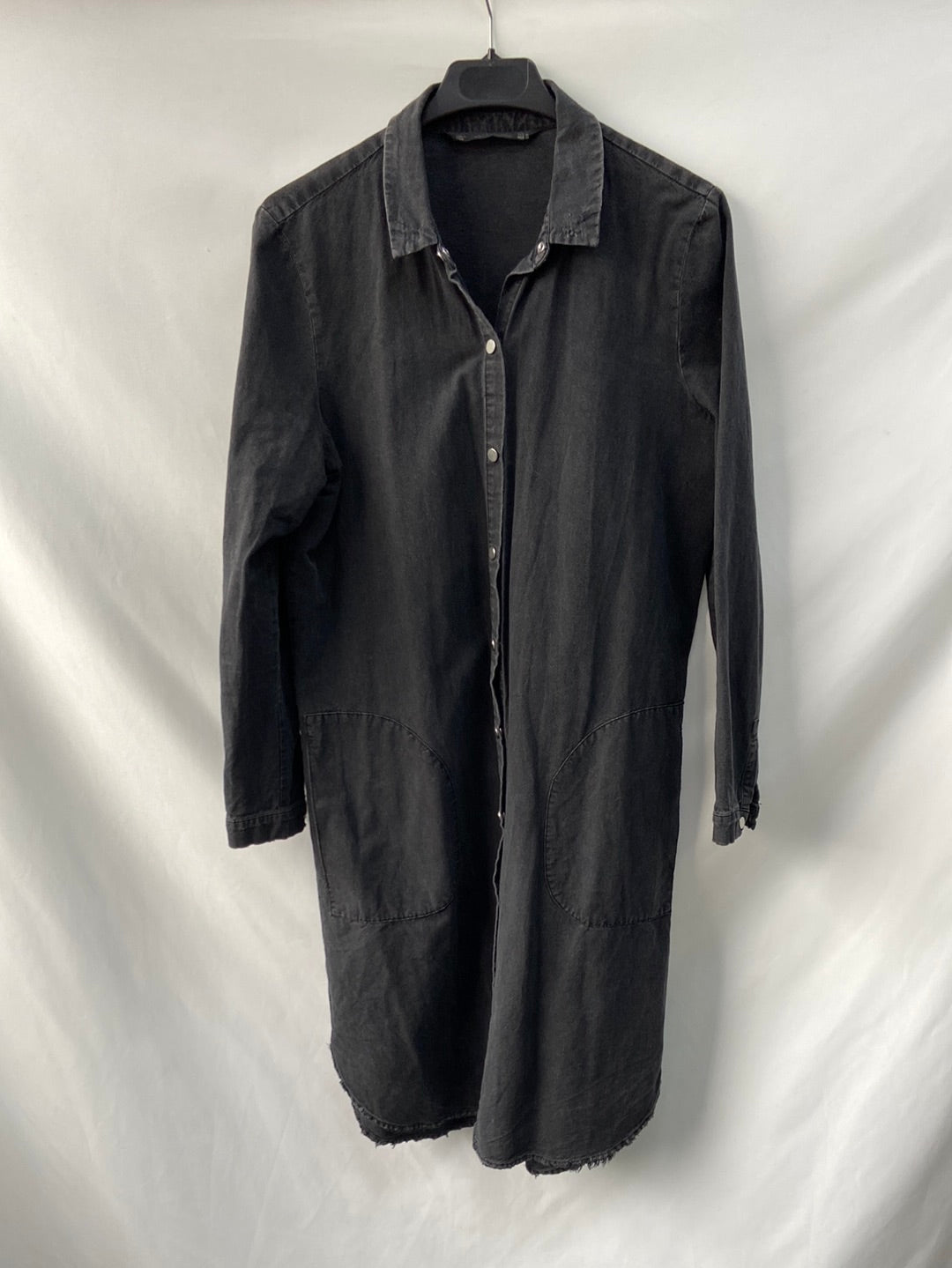 ZARA. Black washed effect overshirt Tm