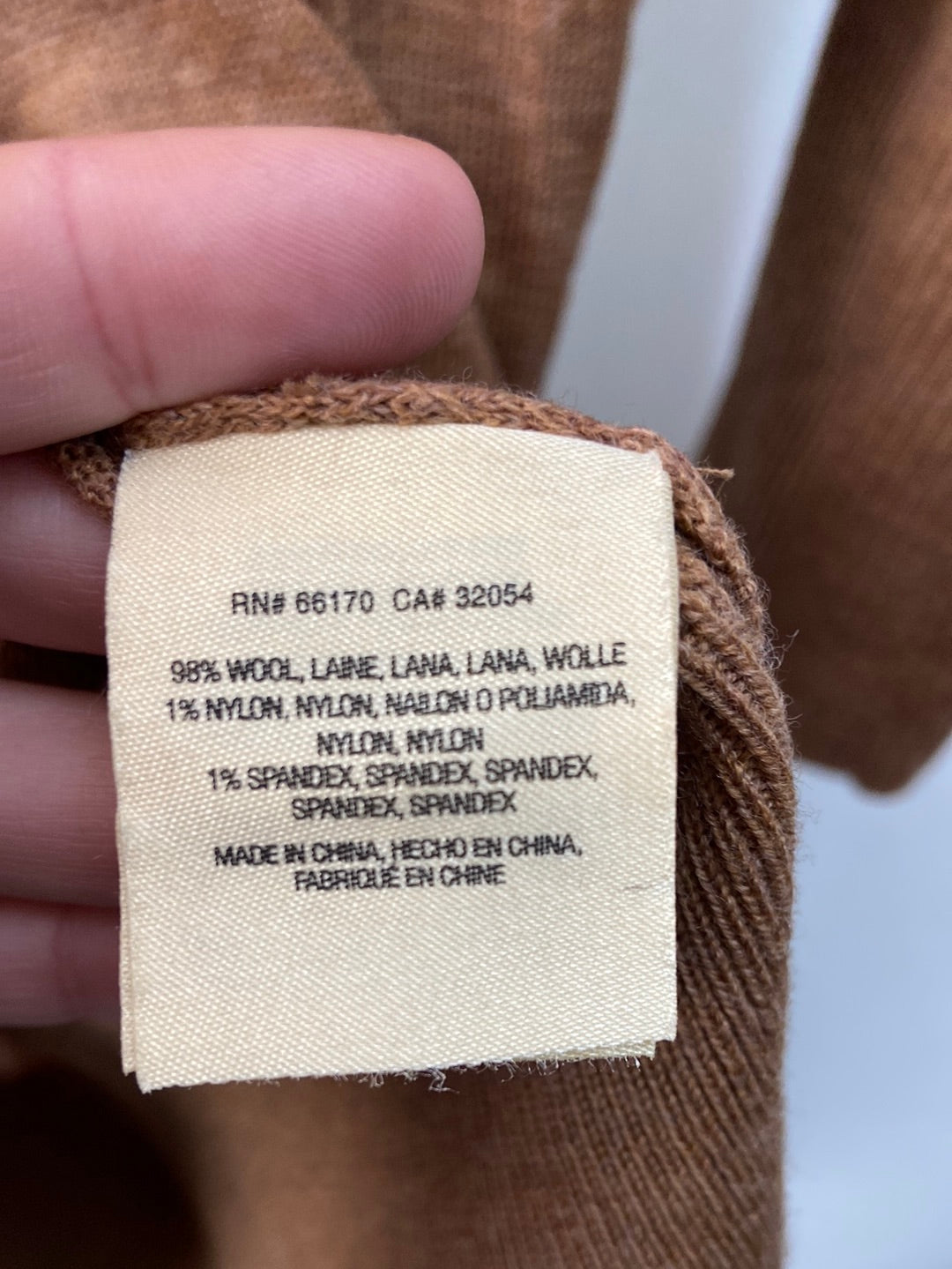 ANTHROPOLOGIE.Camel wool sweater t.xs