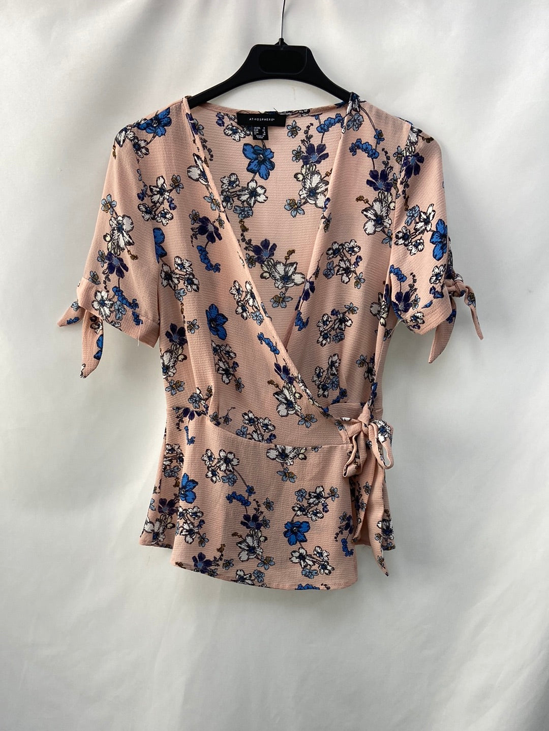 PRIMARK.Blusa cruzada Rosa T.XS