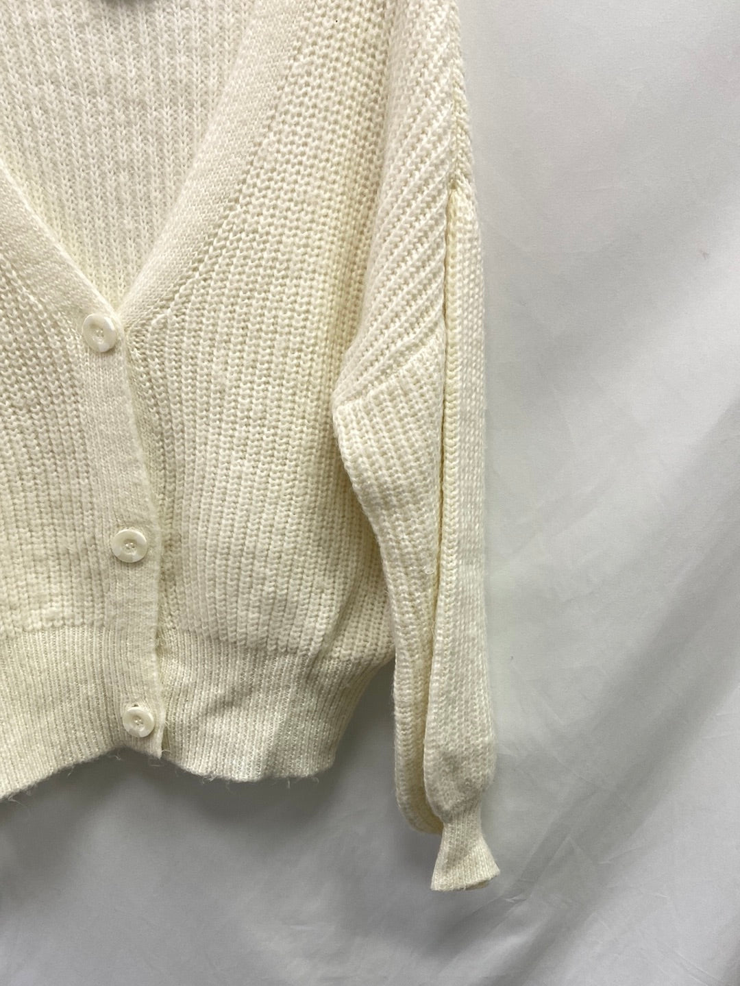 PRIMARK.Cárdigan blanco oversized T.XXS