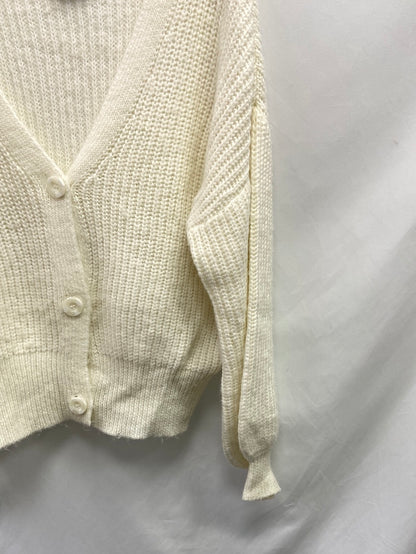 PRIMARK.Cárdigan blanco oversized T.XXS