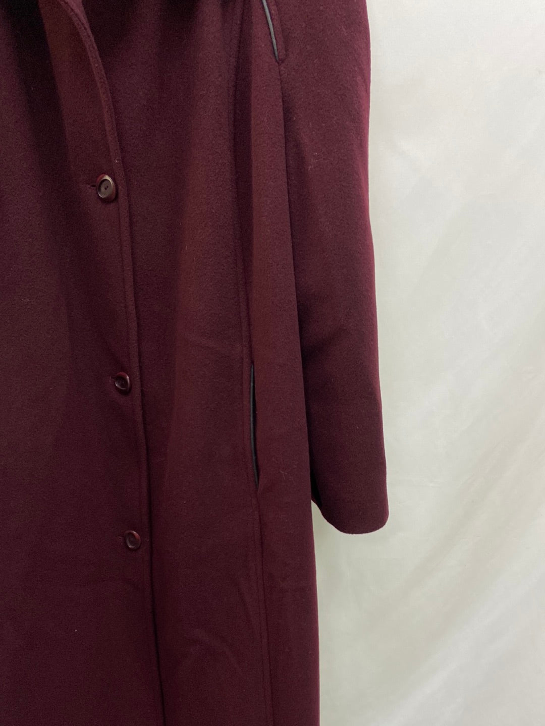 DRTD COTI.Abrigo burdeos paño  T.L/XL