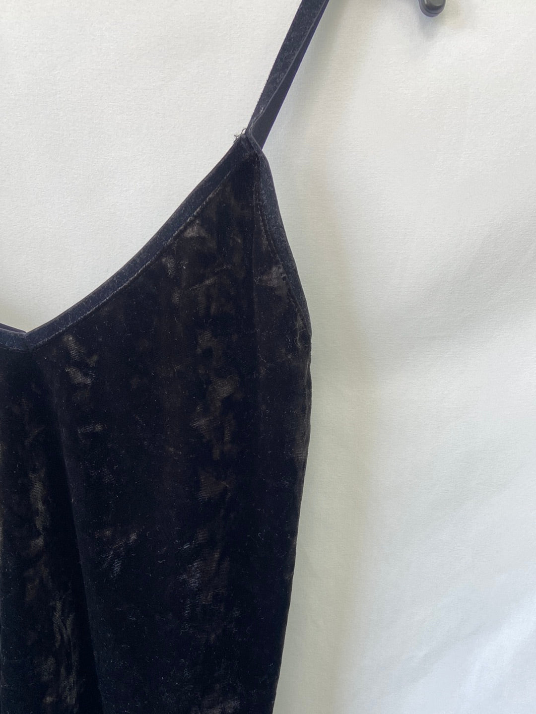 BROWNIE.Top negro terciopelo TU (S)