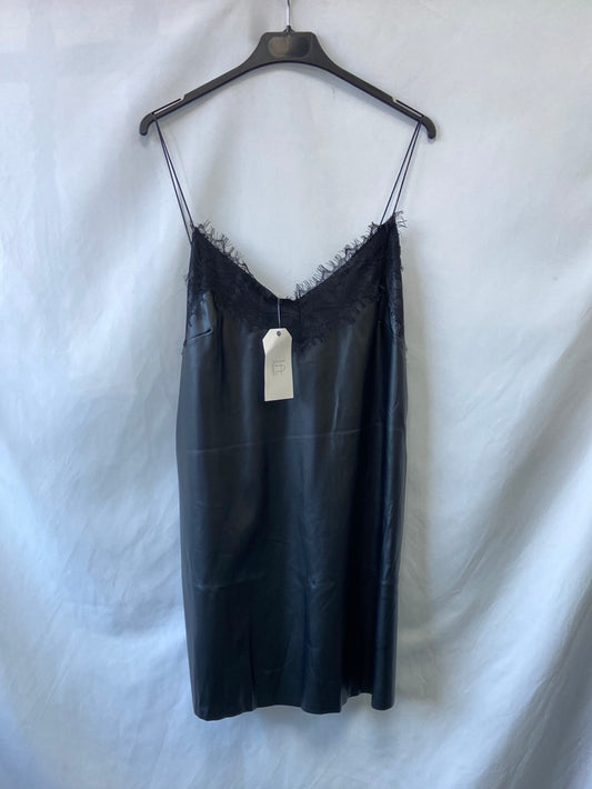 LEFTIES.Vestido lencero polipiel T.L