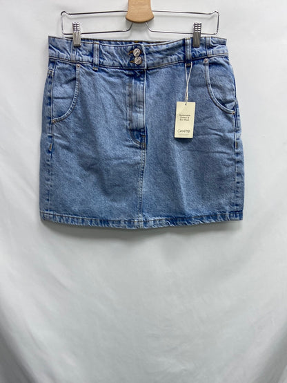 MANGO.Falda corta vaquera T.L