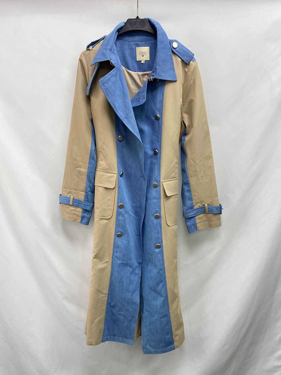 COOSY.Two-tone trench coat TM