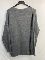 OTRAS. Chaqueta lana gris oversized T.s (m o l)