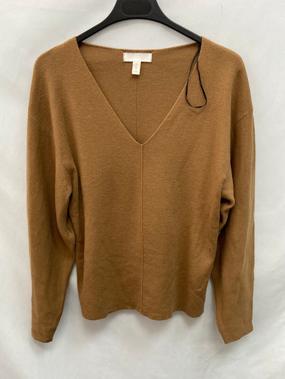 H&M.Jersey punto camel T.XS