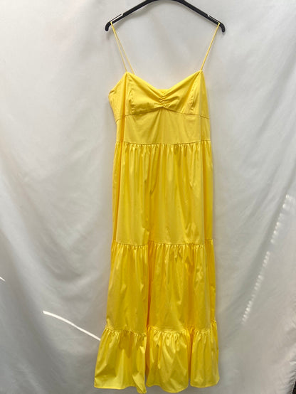 MANGO. vestido largo amarillo  T.M