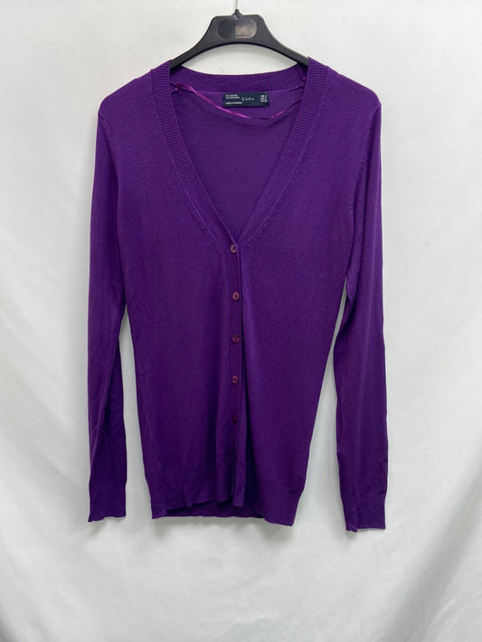 ZARA.Classic purple cardigan TS