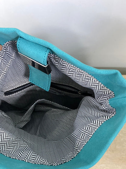 MarketJUSTFAB. Blue suede bag