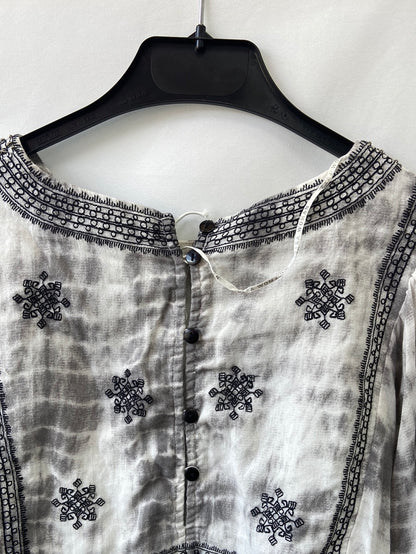 ZARA.Top tie dye abalorios T.M (Tara)