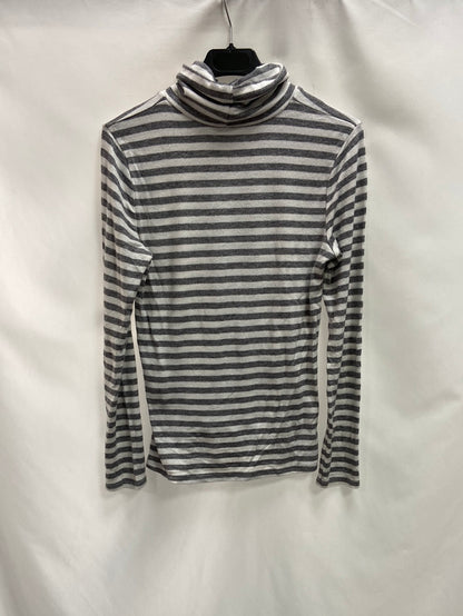 OTHERS.White and grey striped jersey TS