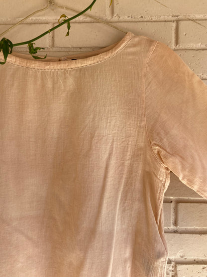 UNIQLO. Top rosa fluido T.xs(s)