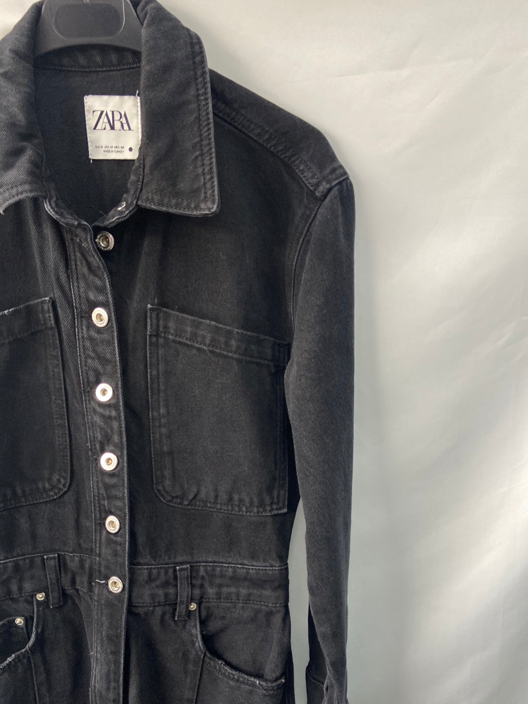 Mono Jeans De Zara Para Mujer Negro Vaquero Largo – Hibuy Market