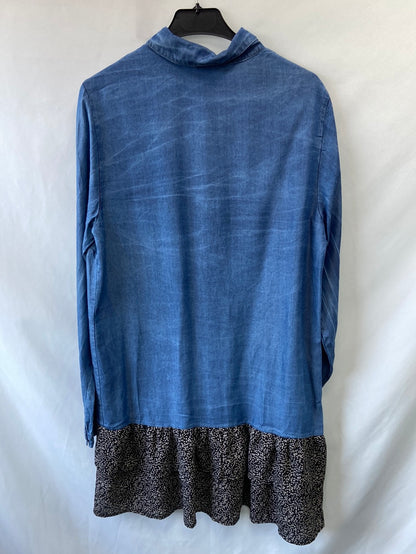 market,VALENTINA.Vestido denim doble textura T.XL