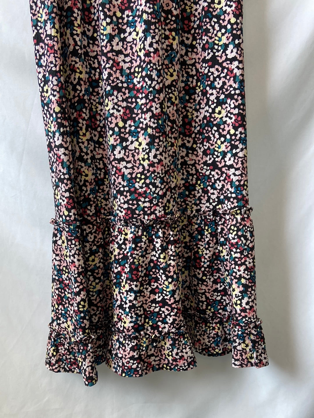 MANGO.Vestido midi Flores T.XS