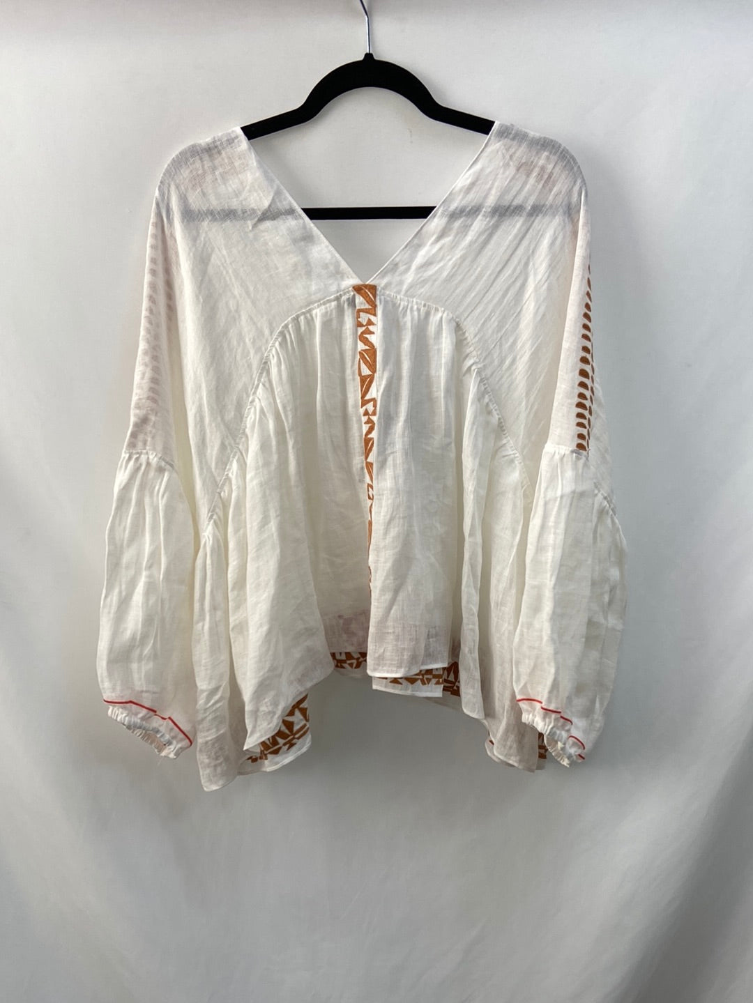 MASSIMO DUTTI.Blusón lino T.s