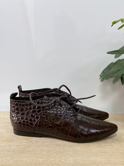 BEATRIZ FUREST. Snakeskin ankle boots, size 37