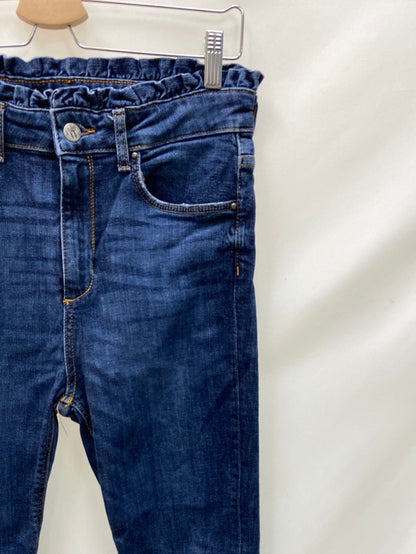 ZARA.Pantalones vaqueros denim oscuro T.38